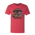 thumbnail image 2 of Wild Bobby, Ford Retro T-Bucket Roadster 1923 Vintage Garage Motors, Cars and Trucks, Men Premium Tri Blend Tee, Vintage Red, Large, 2 of 4