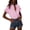 Pink, variant on Plaid Shirts Womens Button Down Blouses Ruffle Cute Tops Short Sleeve Dressy Casual Summer Clothes (XL, Black)
