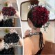 thumbnail image 1 of Retro Sparkling Flower Grab Clip Fashion Large Shark Clip Headpiece Hair Clip, 1 of 3