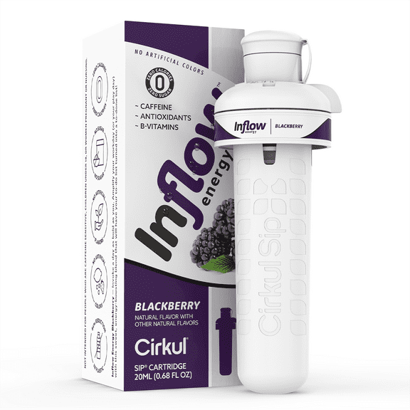 Cirkul Inflow Blackberry Flavor Cartridge, Drink Mix, 1-Pack