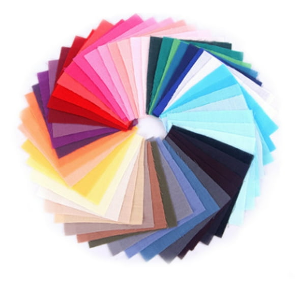 Xingzhi DIY Fabric Solid Color Color Cuttable Pre-cut Coordinated Design Fabrics Sewing Cloth for Arts Crafts Scrapbooking Type 4