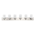 thumbnail image 2 of Merry Collection Six-Light Etched Glass Bath Vanity Wall Light, 2 of 14