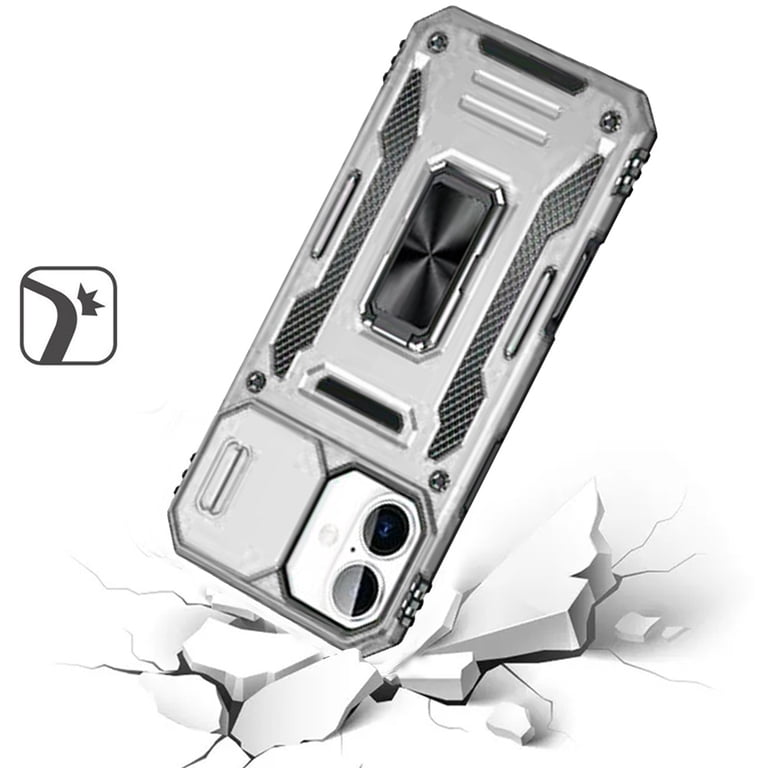 For Apple iPhone 12 / 12 Pro Hybrid Case with Rotation Ring Stand