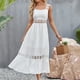 thumbnail image 5 of Vestido De Tirantes Sin Espalda Para Mujer Vestido largo de fiesta Casual Sexy Trendy Sexy Túnica Vestido Traje diario (Blanco M) Cgtredaw para Mujer Blanco T L, 5 of 7
