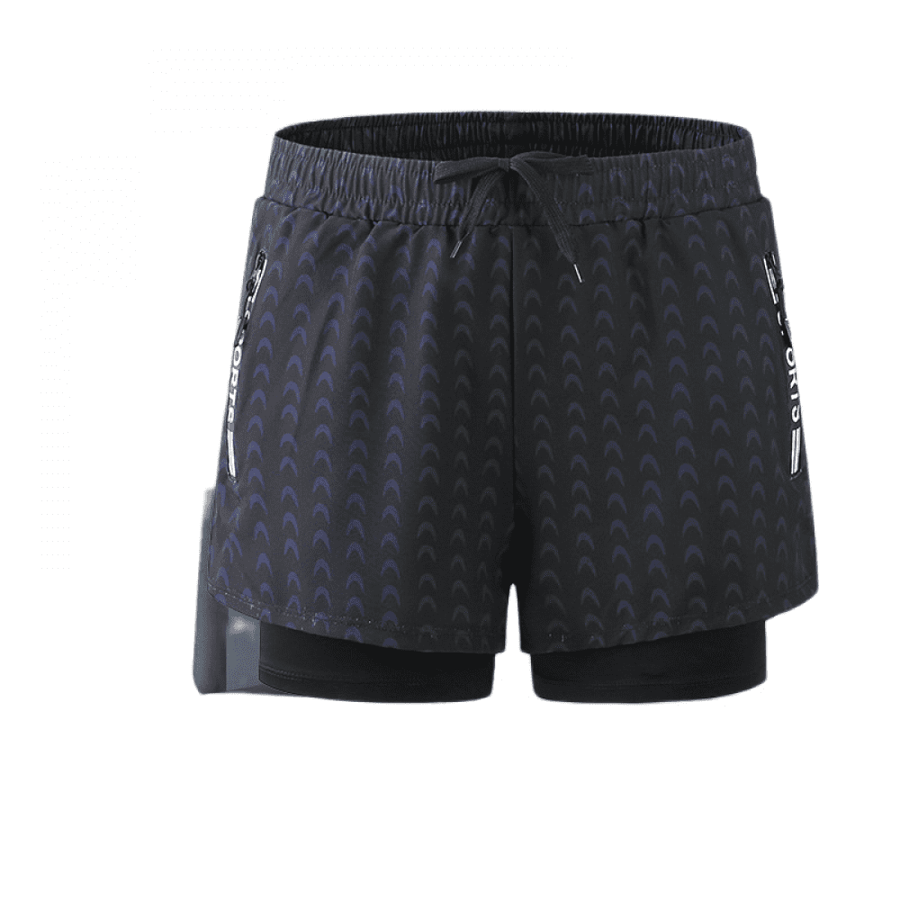 Maillot de Bain pour Homme avec Doublure de Compression 2 en 1 Short de Plage a Sechage Rapide avec Poches a Glissiere 3XL