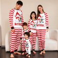 thumbnail image 2 of Feliz Navidad, conjunto de pijamas a juego para la familia, muñeco de nieve rojo, ropa a juego para madre e hija, ropa de dormir informal, ropa familiar de Navidad, 2 of 4