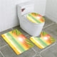 thumbnail image 1 of ABPHQTO Hojas de palmera al atardecer de mar y luz en la lente Juego de alfombras de baño de 3 piezas Alfombra de baño Alfombra de contorno y tapa de inodoro ABPHQTO Cont-CHAPPLE-39067, 1 of 2