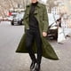 thumbnail image 2 of Men's Long-Slevee Luxury Full Length Trench Coat Long Wool Overcoat Winter XL, 2 of 5
