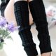 thumbnail image 1 of Lolita-calcetines largos de punto para mujer, calentadores de piernas, cubierta de pie cálida, calentador de brazos blanco, calcetines de ganchillo, puños de botas, Otoño e Invierno, 1 of 4