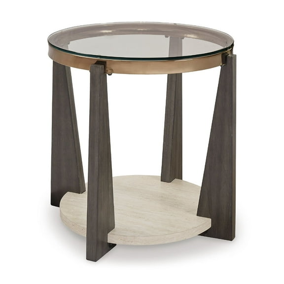 Signature Design by Ashley Frazwa End Table, Grayish Brown