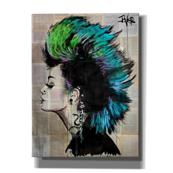 Epic Graffiti 'Undergroundhr' by Loui Jover, Canvas Wall Art, 12"x16"