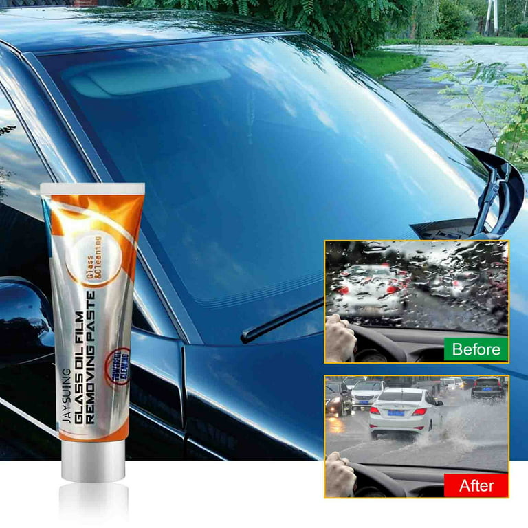 Tiitstoy Glass Oil Film Remover,Degreasing Film Cleaning Agent for Car Front Windshield Oil Film Remover for Car Window Cleaning Agent for Both Home and Car