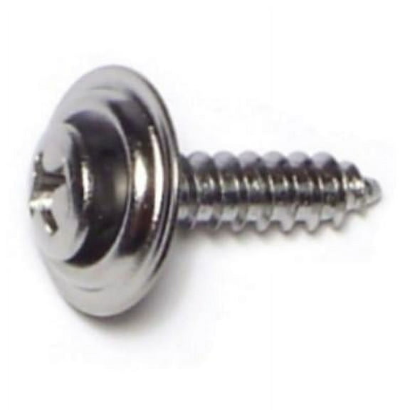 #8 x 3/4" Steel Phillips Oval Trim Washer Head Sheet Metal Screws (24 pcs.)