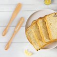 thumbnail image 4 of 10 Uds. Esparcidores de madera, vajilla para mantequilla, cuchillos para queso, sándwiches, desayuno, mermelada casera, tarro de gelatina, Pesto, Color natural, 4 of 5