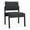 Adler Nocturnal, variant on Lesro Lenox Steel Fabric Armless Waiting Room Guest Chair in Black/Open House Asteroid Gray