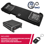 New Kicker 51KGMDL7T122 12" Sub Enclosure & 46CXA8001T Mono Amplifier w/ Wiring kit
