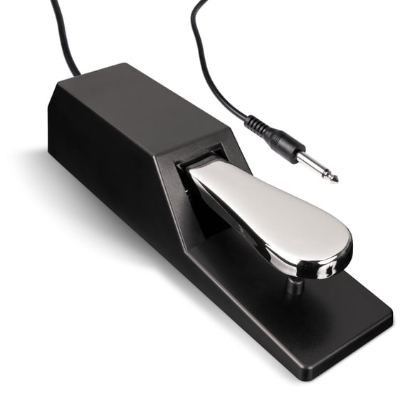 YMWVH Universal Sustain Pedal - Polarity Switch, Compatible with Midi Keyboards & Digital Pianos