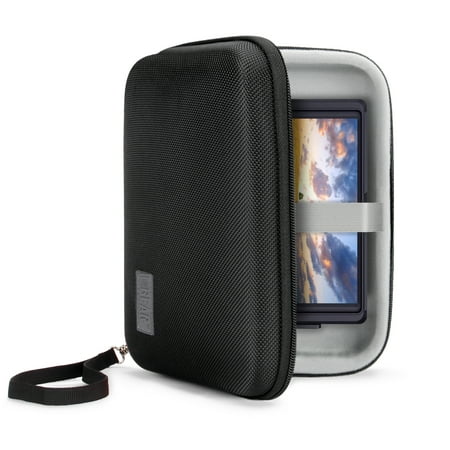 USA GEAR 7.5 Inch Hard Shell Camera Monitor Case - Portable Video Monitor Bag (Black)