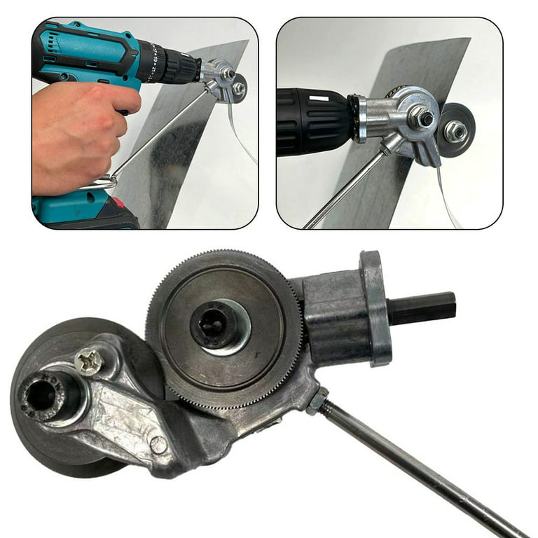 Electric Drill Plate Cutter, Power Sheet Metal Shear, Sheet Metal Cutter  Tool, Safe and Durable Metal Nibbler Drill Attachment Nibbler Metal Cutter