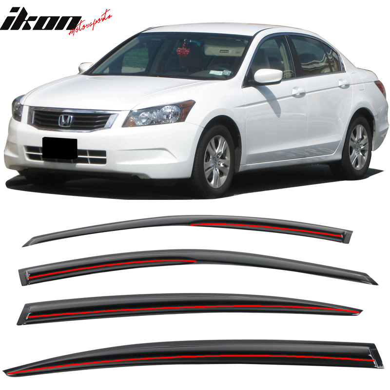 Compatible with 0812 Honda Accord Sedan MU Style Acrylic Window Vent