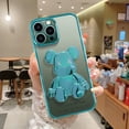 thumbnail image 5 of FIEWESEY Compatible iPhone 13 Pro Max Phone Case, Cool Bear Shockproof Fashion Full Protection Soft TPU Scratch Slim Case for iPhone 13 Pro Max 6.7 inch(Green), 5 of 5