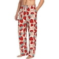 thumbnail image 2 of Xecao Red Strawberry Men's Straight Lounge Pajama Pants: The Ultimate in Comfortable Sleepwear, 2 of 9