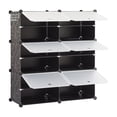 thumbnail image 5 of SUMELL 6 Tier 24 Pair Shoe Rack, Plastic Storage Organizer Shelf for Hallway Entryway Closet, Black, 5 of 8