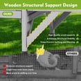 thumbnail image 4 of Aivituvin Chicken Coop for 2 Chickens Outdoor, Small Wooden Chicken House with Expandable Run, Nesting Box & Pull-Out Tray, Backyard Poultry Coop for Hens Ducks Quail, 4 of 7