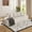 Beige + Chenille + Memory Foam + 3 Seat, variant on Modern Curved Sectional 3 Seat Minimalist Elegant Half Moon Sofa Compressed Modular Sectional Sofa for Living Room, Office, Apartment