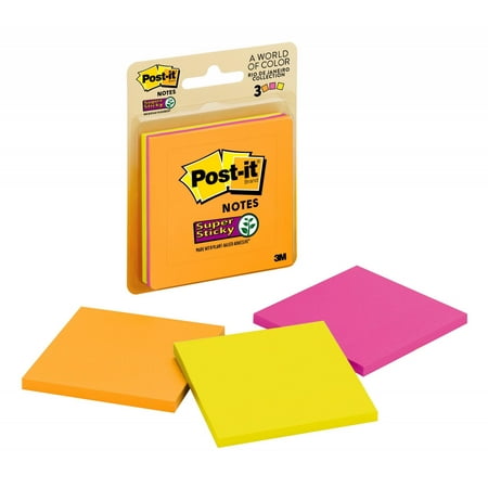 Post-it Super Sticky Notes 3 Pack, Rio de Janeiro (Best Sticky Note Widget Android)