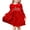 Red Velvet, variant on Girls Dress Red Checkered Lace Ruffle Skirt Long Sleeve Christmas 4 Years