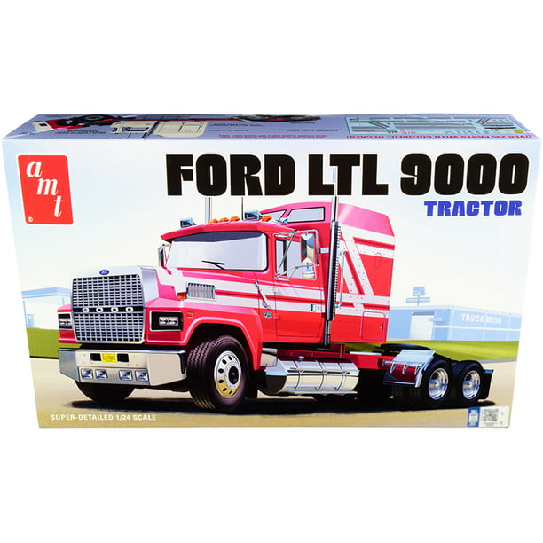 Skill 3 Model Kit Ford LTL 9000 Semi Tractor 1/24 Scale Model by AMT -
