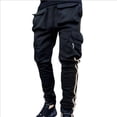 thumbnail image 2 of Pantalones elásticos de trekking de otoño para hombre, pantalones cargo ajustados negros para hombre, pantalones casuales de algodón emo, pantalones de diseñador de moda vintage para calle, sueltos y, 2 of 5