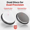 thumbnail image 5 of Rolling Knife Sharpener Kit with Diamond & Ceramic Disc Tumbler Knife Sharpener -+ Magnetic Base for Kitchen Knives with 15° & 20° Angles - Sharpening Kit - Sharpeners$$Home Decor, Kitchen, & Other, 5 of 8