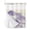 Purple, variant on No Hook Cloth Fabric Shower Curtain with Snap in Liner, Mountain Peak Waterproof Shower Curtains Set with See Through Top Window, Black Gray Mist Zen Modern Fantasy Bath Curtains Shower 36"x78"