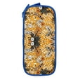 thumbnail image 2 of XMXY Leaf Yellow Point Flower Pencil Case Cute Aesthetic, Portable Pencil Bags with Compartments Zipper Blue, 2 of 7