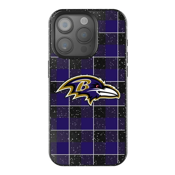 Keyscaper Baltimore Ravens Plaid Bling iPhone Case