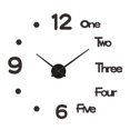 thumbnail image 1 of Reloj de pared eléctrico para el hogar, sala de estar, dormitorio, decorativo, acrílico, reloj de pared, alimentado por batería, negro Noticed HA6192-02B, 1 of 6
