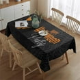 thumbnail image 2 of Happy Halloween Table Cloth Waterproof Spillproof Tablecolths Table Covers Horror Pumpkin Ghost Rectangle Tablecloth for Dining Kitchen Restaurant Birthday, 2 of 5