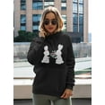 thumbnail image 2 of Cute  Baby Bunnies  Hoodie Women -Image by Shutterstock, Female 3X-Large, 2 of 4