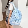 thumbnail image 4 of Polka Dot Backpack Girls Cute Coquette Preppy Backpack with Lace Trim Kawaii Lightweight Large Capacity Daypack, 4 of 7