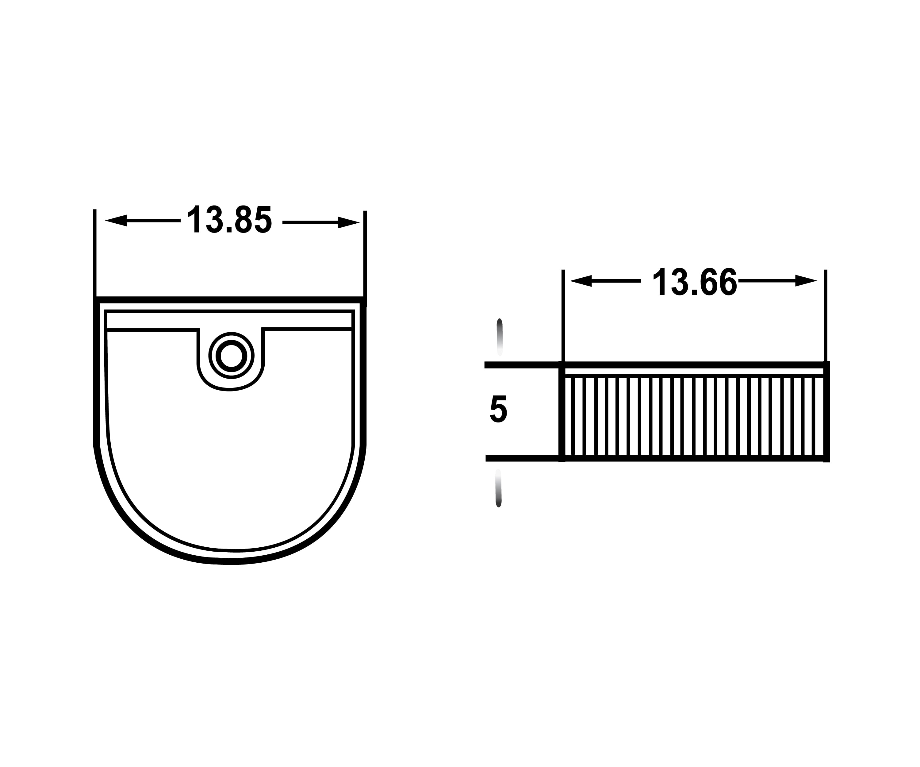 13 85 In W Above Counter White Vessel For Wall Mount Wall Mount Drilling Walmart Com Walmart Com