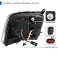 thumbnail image 4 of Spec-D Tuning Black Projector Headlights Sequential Switchback LED Signal Compatible with 2009-18 Dodge RAM 1500/2500/3500, 2019-24 Dodge RAM 1500 Left + Right Pair Headlamps Assembly, 4 of 5