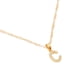 thumbnail image 2 of Dije Inicial Letra C Ametrinaa Mini con Zirconia Chapa de Oro 18k Cadena MPGD0019-C, 2 of 5