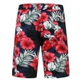 thumbnail image 6 of SSLR Men Hawaiian Shirt + Shorts Suits Casual Short Sleeve Button Down Beach Shirt Sets, 6 of 7