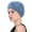 Blue, variant on Women Lace Flower Beanie Hat Stretch Turban Cap Headwear Hairband Headwrap
