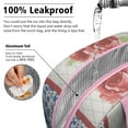 thumbnail image 5 of Lunch Bag Lunch Box for Women Reusable Insulated Lunch Cooler Bags,Large Capacity for Work Travel Picnic,Water-Resistant Pioneer Colorful Floral Lunch Tote Bag Gifts for Woman Mom Pink, 5 of 6