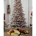 thumbnail image 4 of Yellow Geometric Christmas Tree Skirt 48 Inches Large Christmas Skirt Tree, Black White Modern Abstract Art Aesthetics Tree Skirt Christmas Decorations for Fireplace Party Holidays Indoor Outdoor, 4 of 7