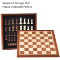 thumbnail image 4 of Juego de mesa de ajedrez y damas VAMSLOVE de madera de 38 cm, 4 of 7