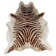thumbnail image 1 of Riverbay Furniture Hand Crafted Cow Hide Rug in Brown Stencil, 1 of 1